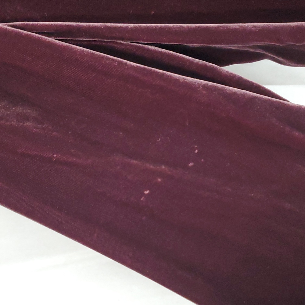 EILEEN FISHER VELVET MANDARIN COLLAR BURGUNDY Shirt Dress S/P - Picture 11 of 16